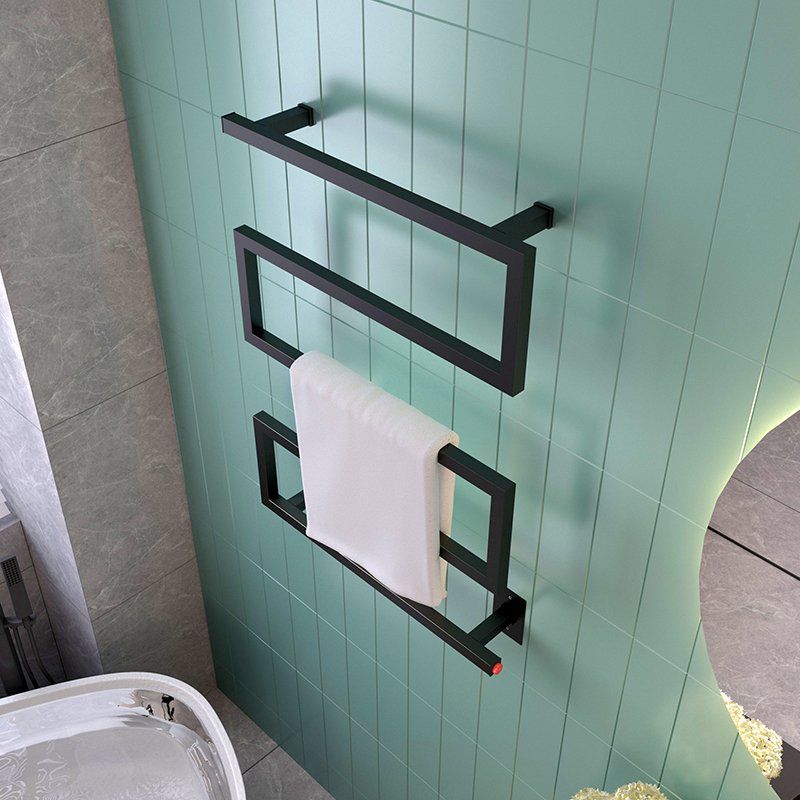 2022 Newest Design 304 Stainless Steel Electric Heating Towel Rack Bathroom Heated Rail Towel Warmer