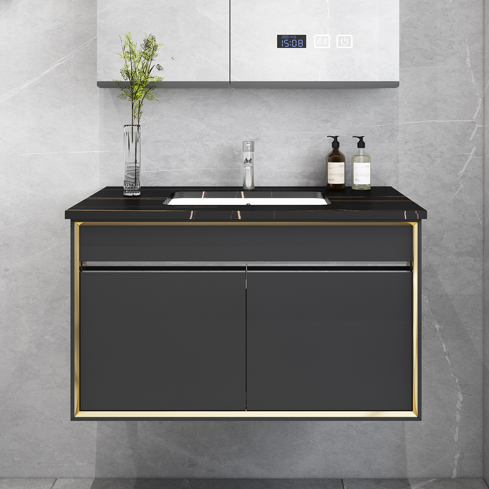 Modern luxury bathroom vanity cabinets lighting bathroom storage waterproof bathroom vanity				