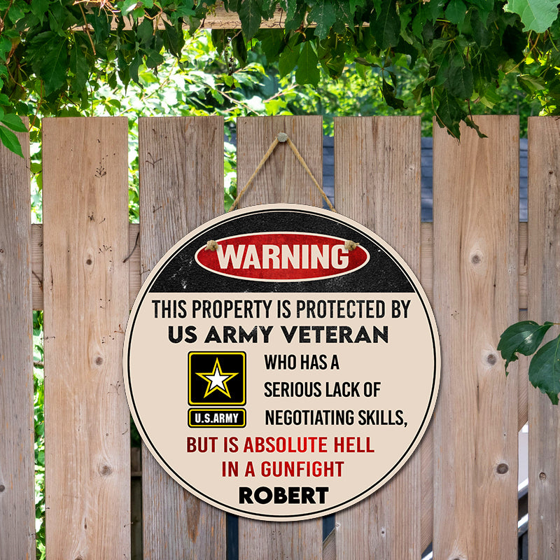 Door sign - Warning