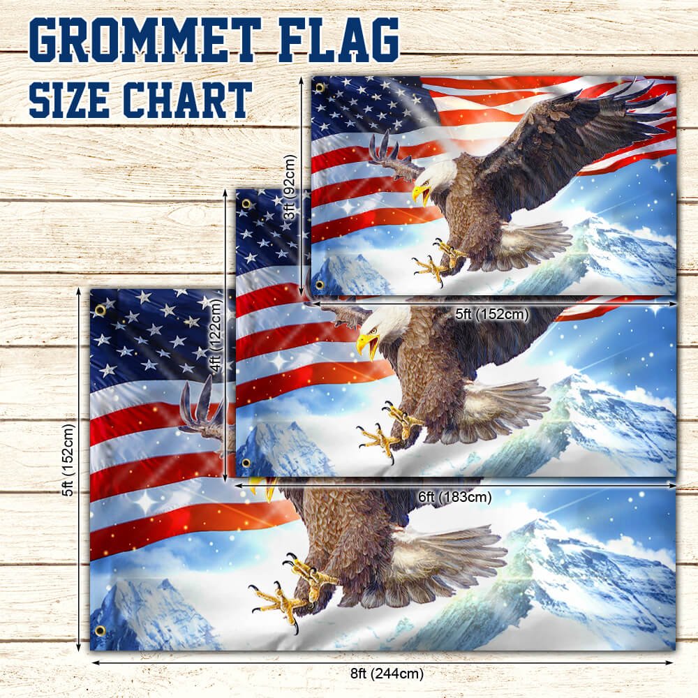 American Grommet Flag Light Sky