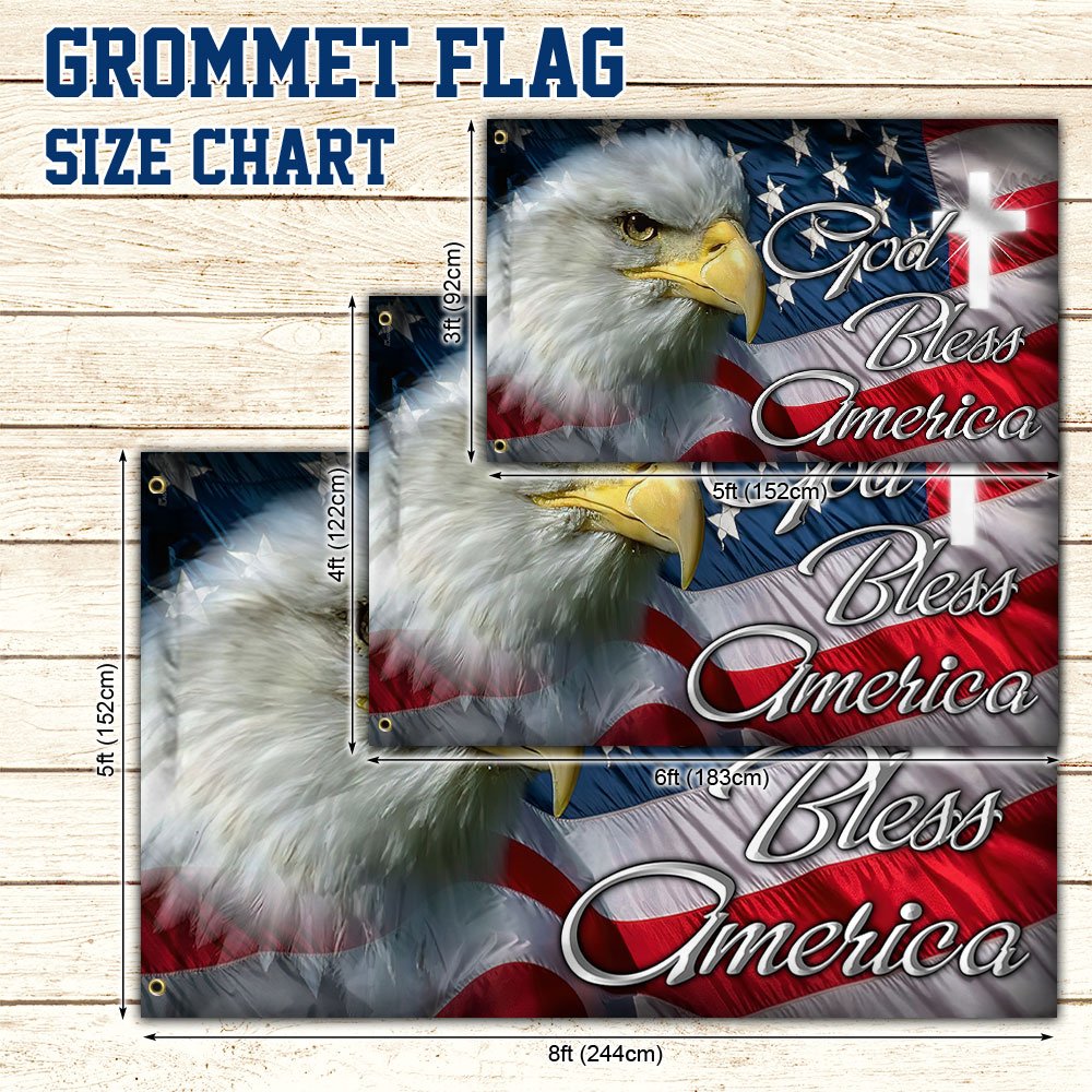 Patriot Eagle Grommet Flag