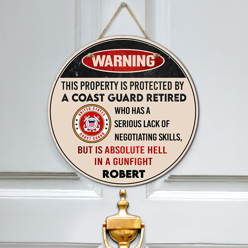 Door sign - Warning