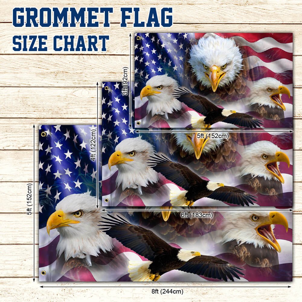 American Eagle Day Grommet Flag BNN171GFCT