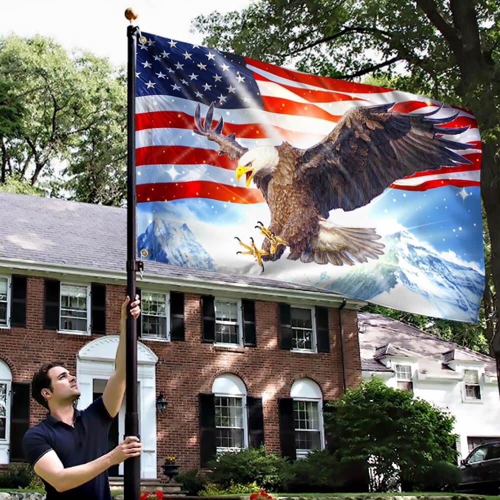 American Grommet Flag Light Sky