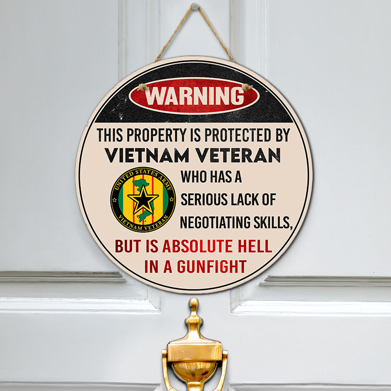 Door sign - Warning