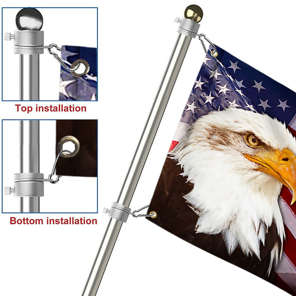 Patriotic Eagle Grommet Flag LHA1756GFCT