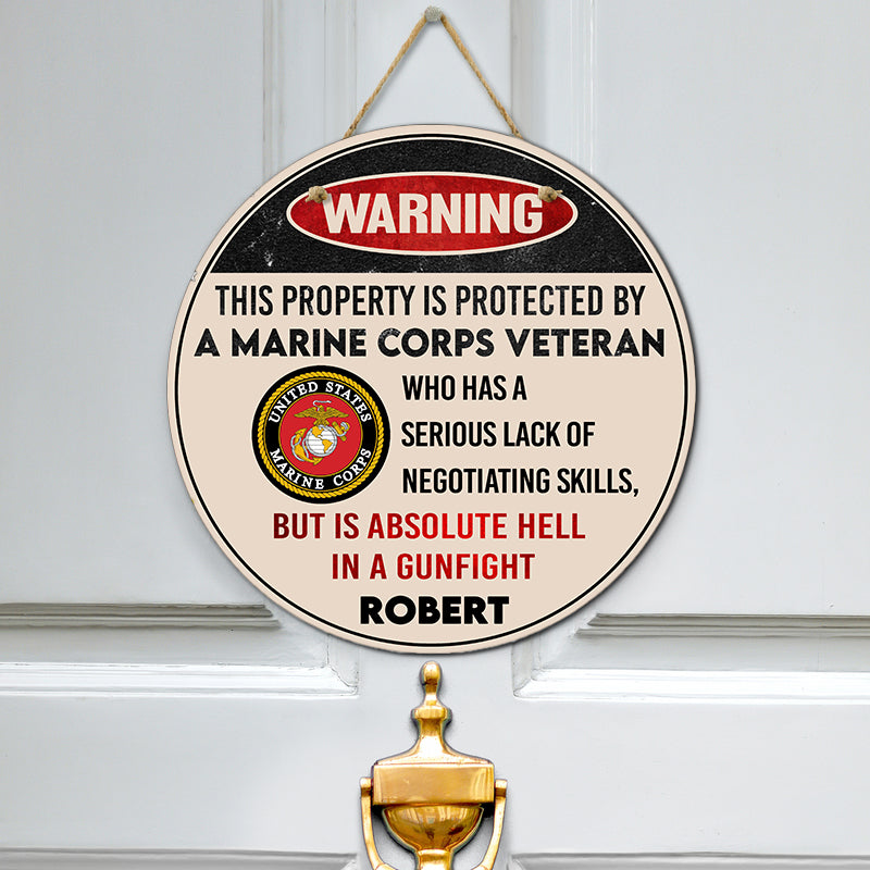 Door sign - Warning