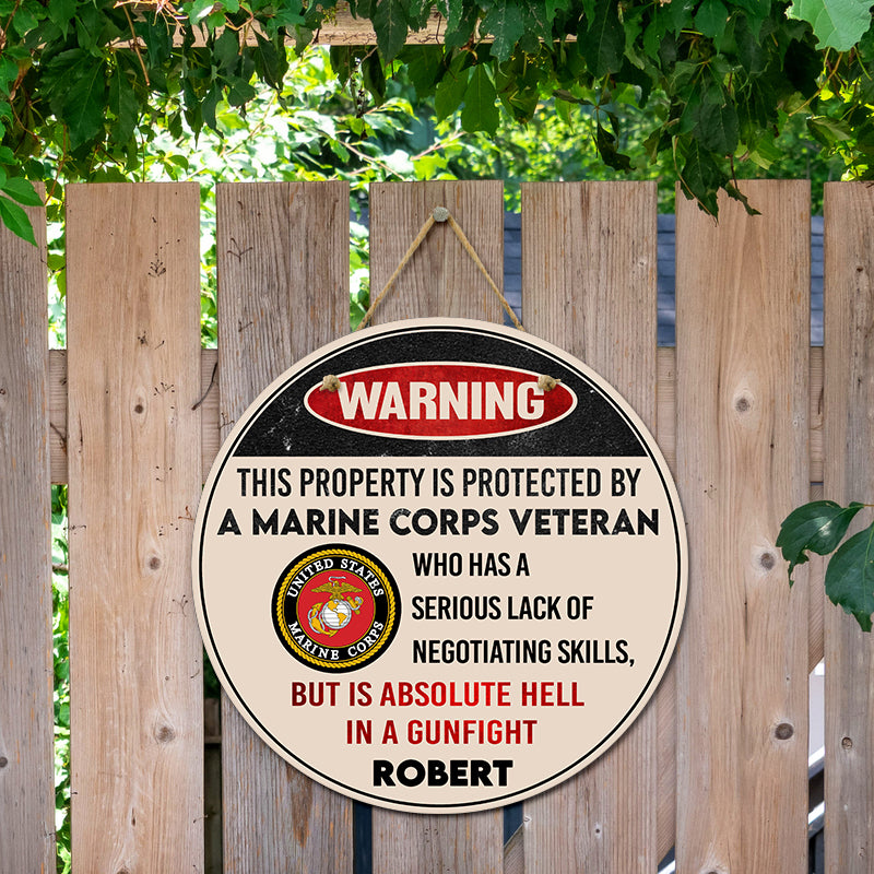 Door sign - Warning