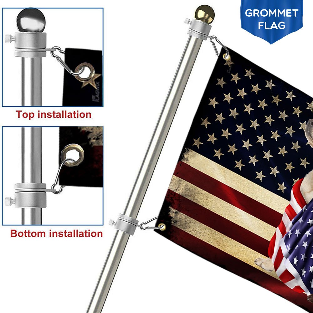 Labrador Retriever Flag American Grommet Flag On Patriot Day ANL40GFv35CT