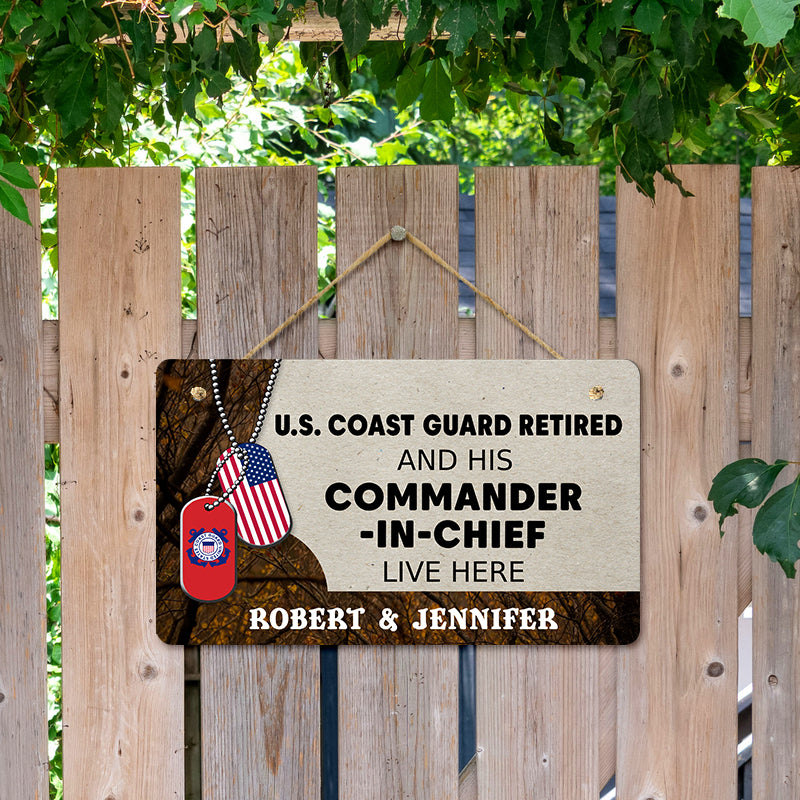 Door sign - For the veteran and his commander
