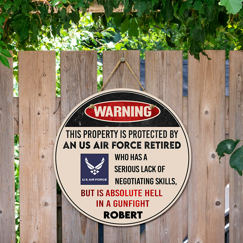 Door sign - Warning