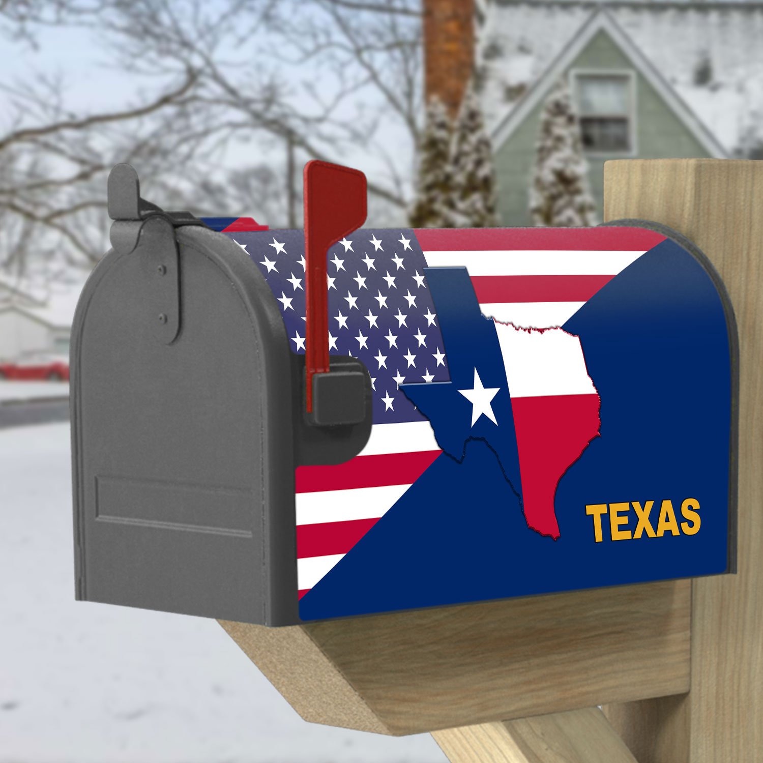 Texas Mailbox Cover Texas State American Mailbox Cover QTR331MBCT