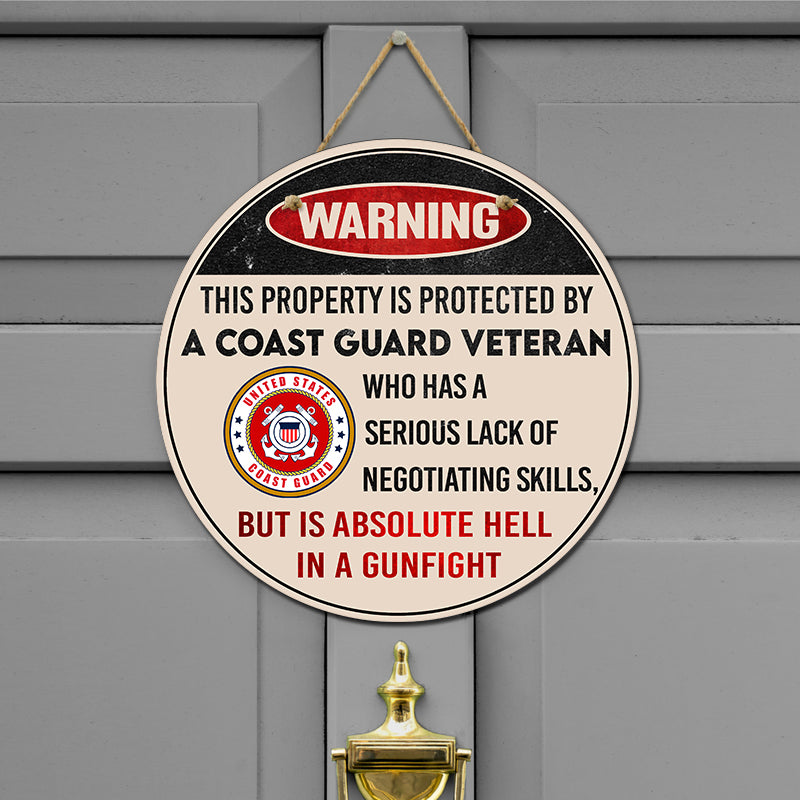 Door sign - Warning
