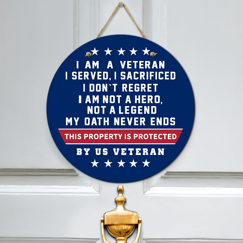 Door sign - This property is protected