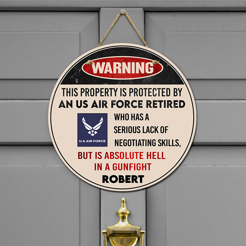 Door sign - Warning