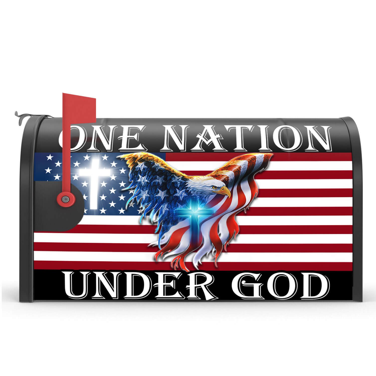 One Nation Under God American Eagle Mailbox Cover THB3602MBCT