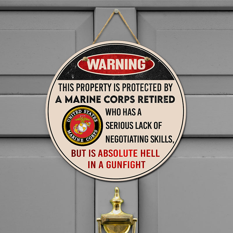 Door sign - Warning