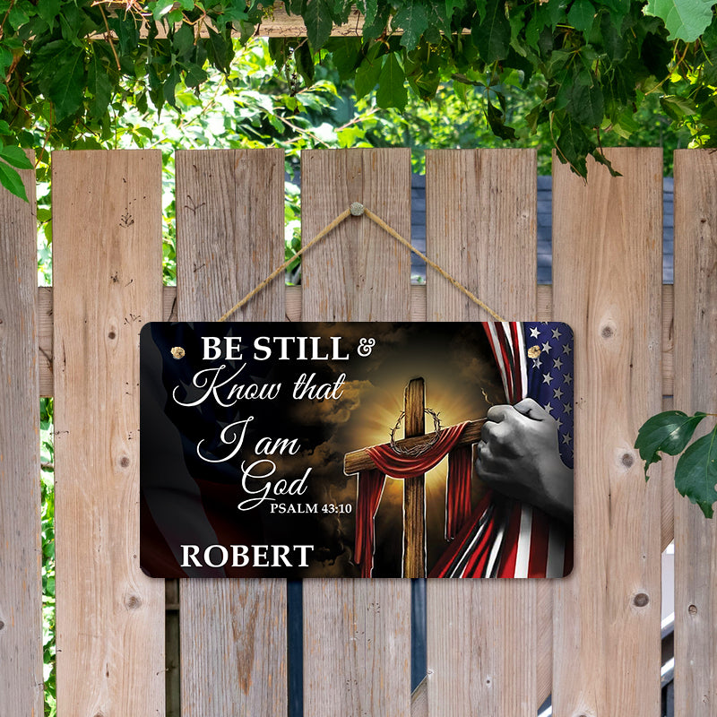 Door sign - Be still