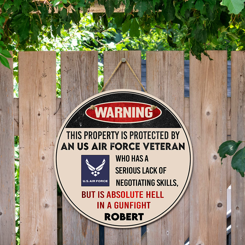 Door sign - Warning
