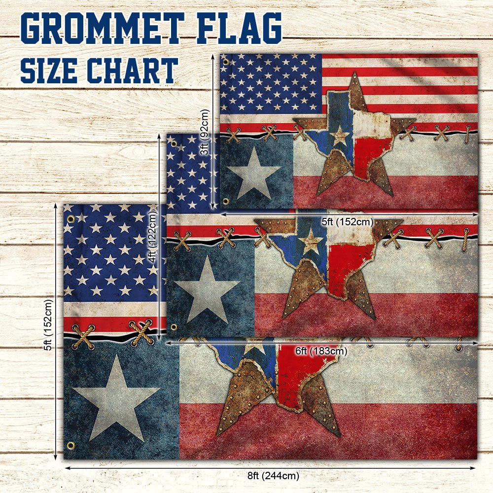 Texas Flag Texas American Grommet Flag