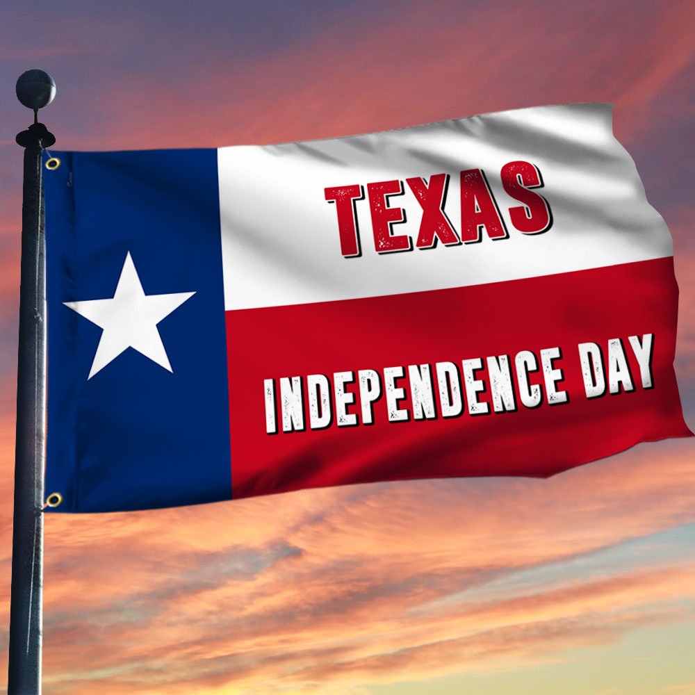 Texas Independence Day Grommet Flag TQN816GFCT