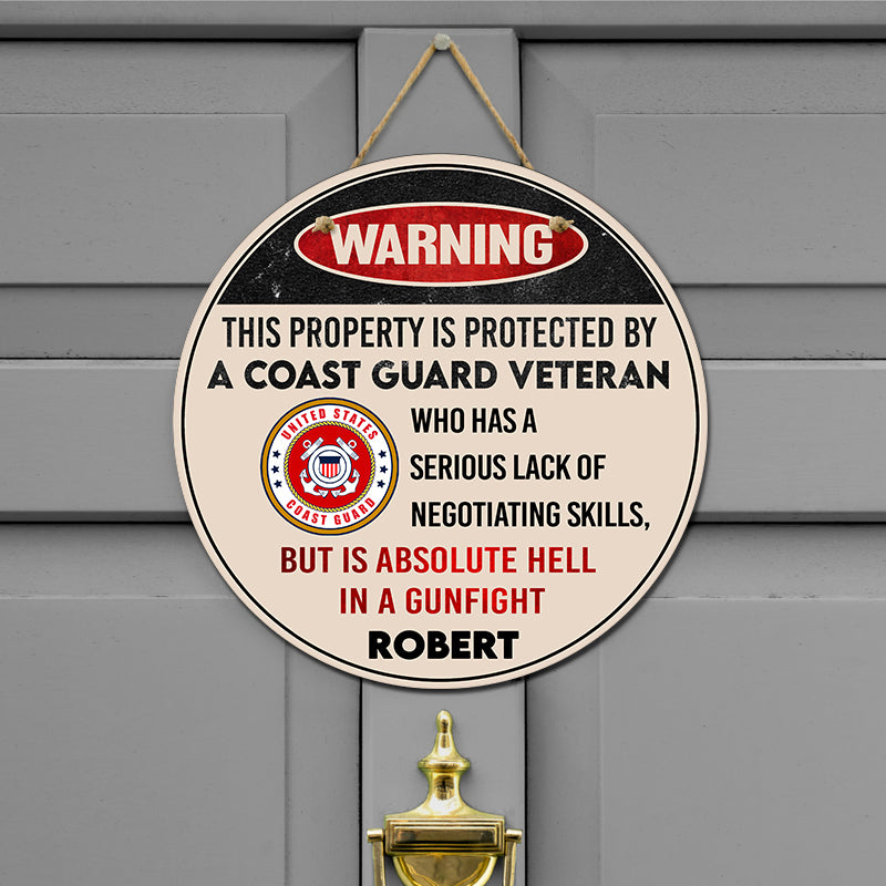 Door sign - Warning