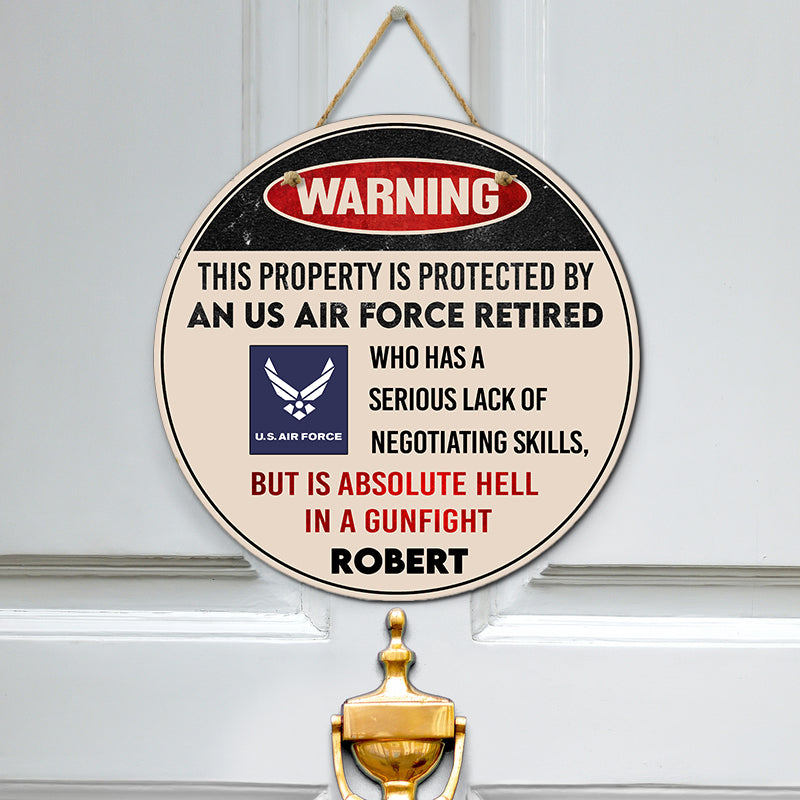 Door sign - Warning