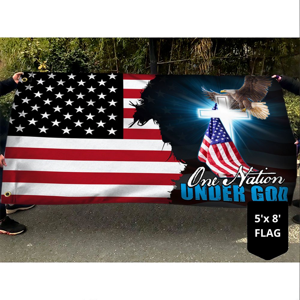 Jesus American Grommet Flag One Nation Under God BNN606GFCT