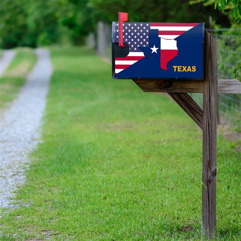 Texas Mailbox Cover Texas State American Mailbox Cover QTR331MBCT