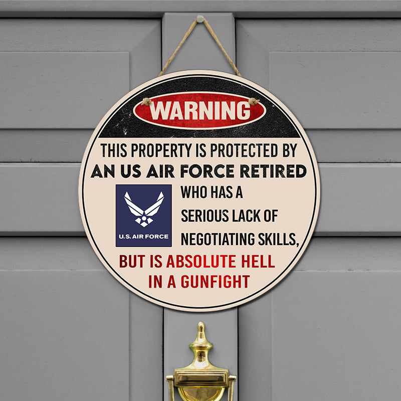 Door sign - Warning