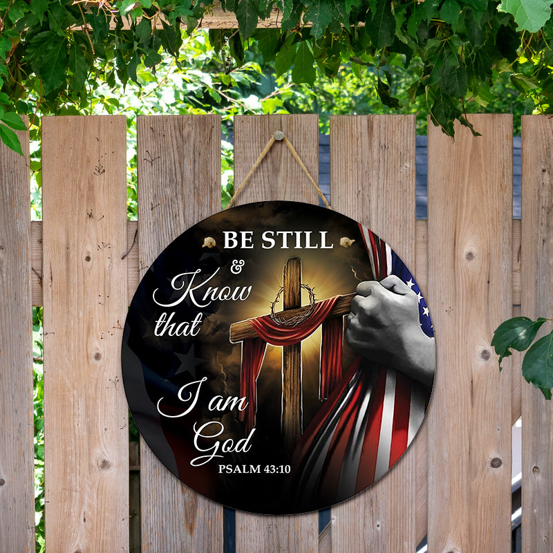 Door sign - Be still