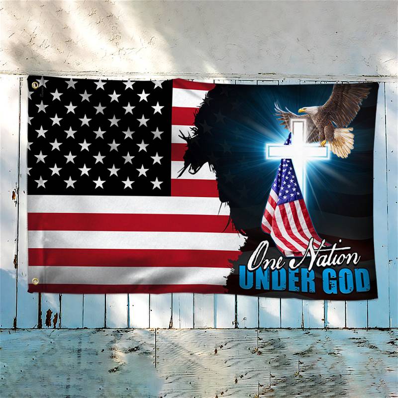 Jesus American Grommet Flag One Nation Under God BNN606GFCT