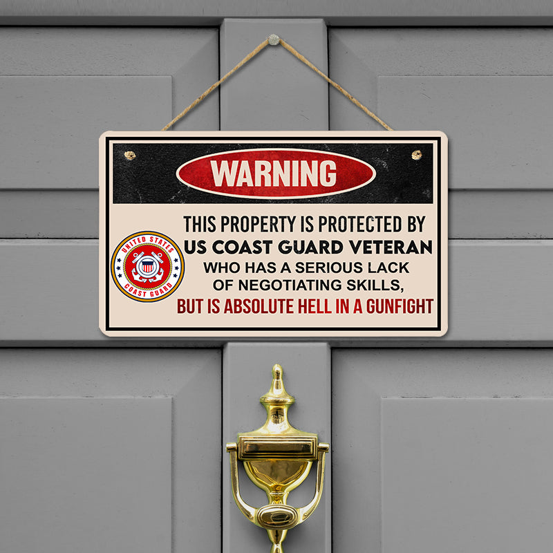 Door sign - Warning