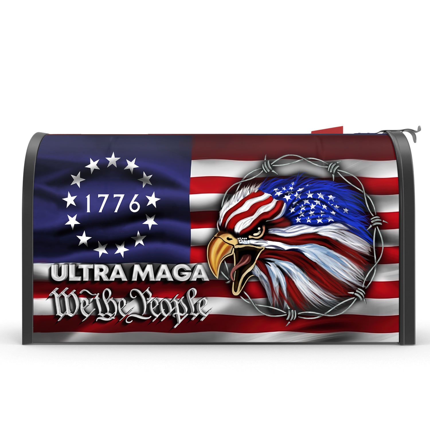 Ultra MAGA Mailbox Cover We The People Eagle 1776 TQN145MBCT