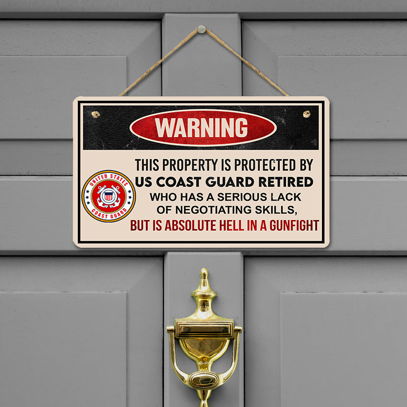 Door sign - Warning