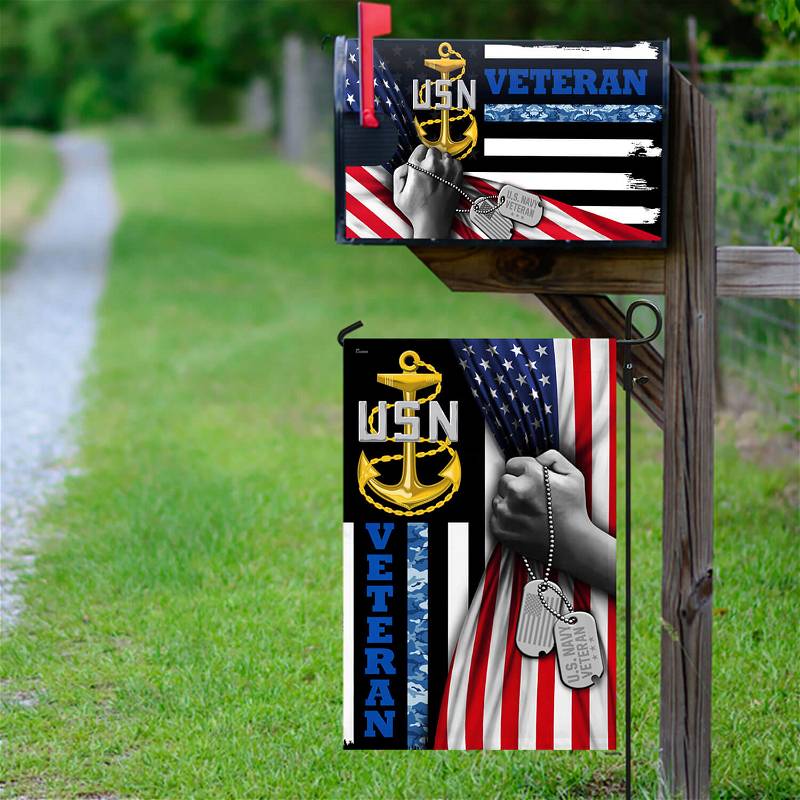 U.S. Navy Veteran Garden Flag & Mailbox Cover TPT446MFCT