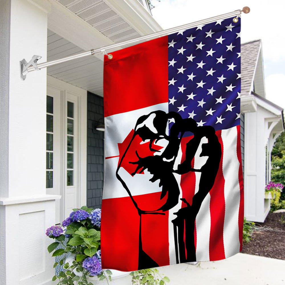 Freedom Convoy 2022 Canadian & American Grommet Flag DBD3266GFv3CT