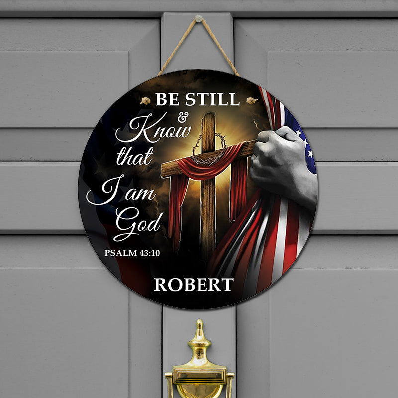 Door sign - Be still