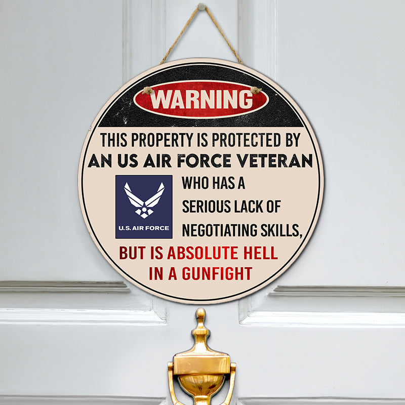 Door sign - Warning