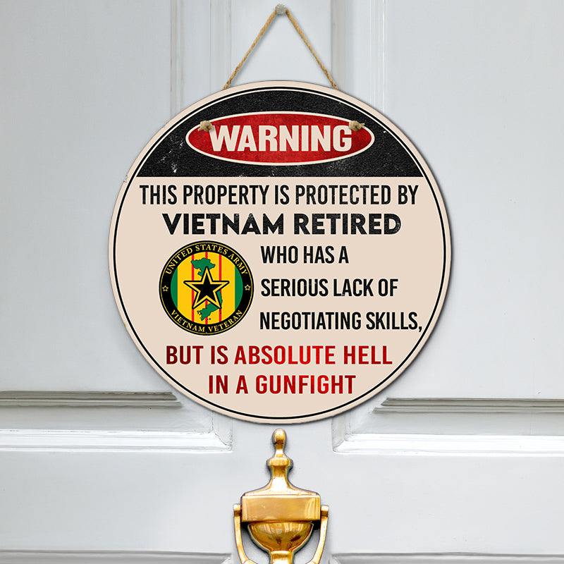 Door sign - Warning