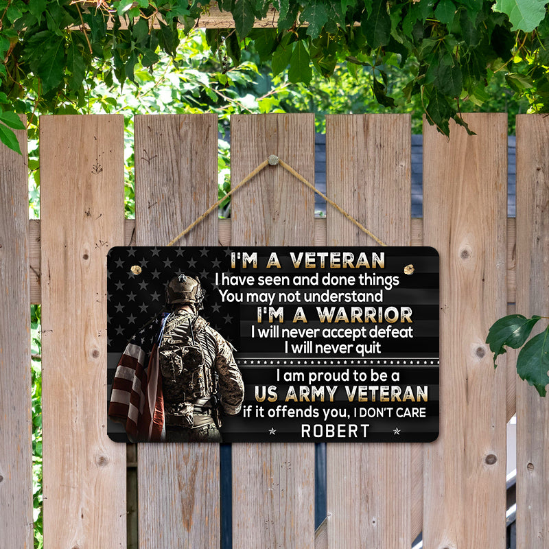 Door sign - I am a warrior