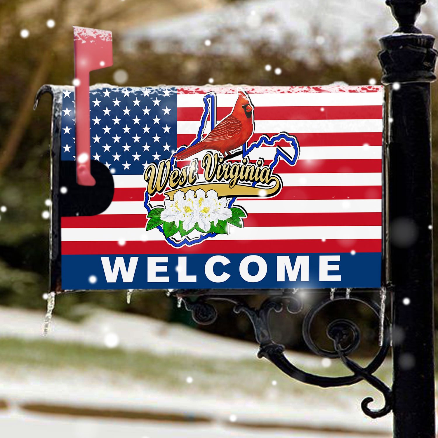 West Virginia Mailbox Cover Home Sweet Home TQN614MBCT