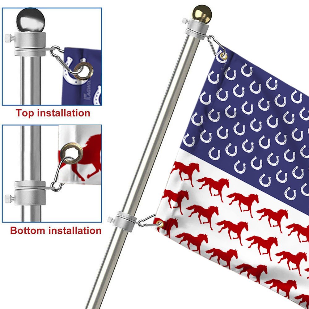American Horse Grommet Flag