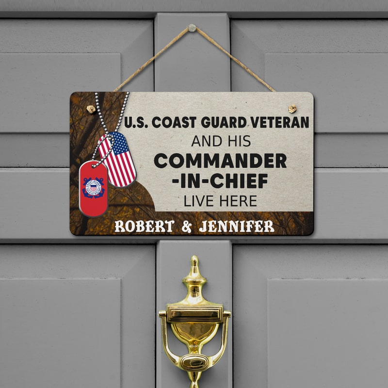 Door sign - For the veteran and his commander