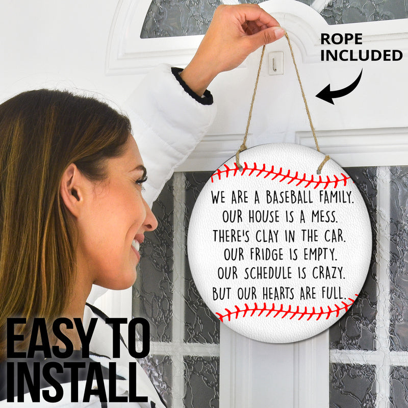 Door sign - Baseball Family