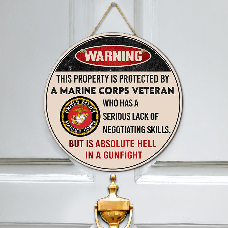 Door sign - Warning