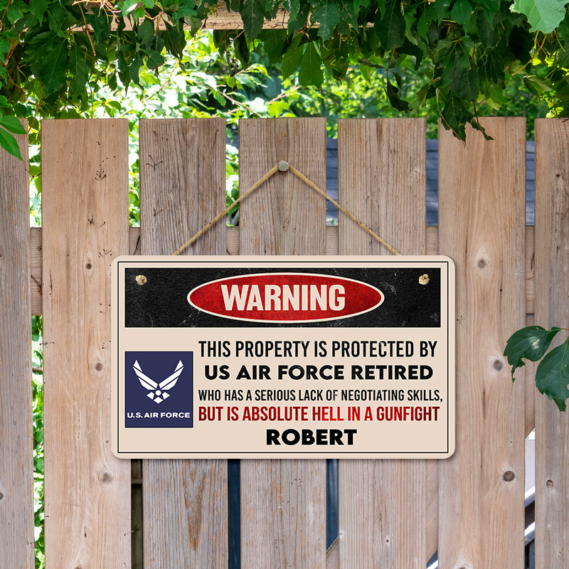 Door sign - Warning