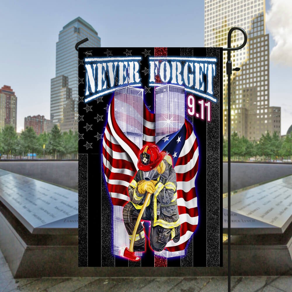 9/11 Flag, Never Forget 911, Firefighter
