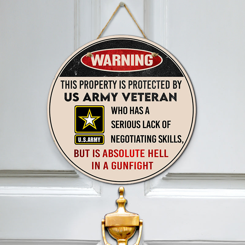 Door sign - Warning