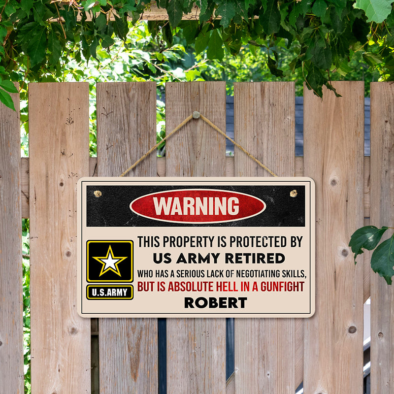 Door sign - Warning